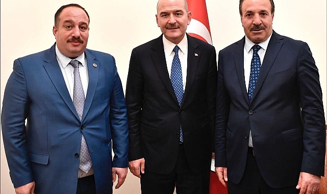 Başkan Ekinci ve Milletvekili Özcan'dan Bakan Soylu'ya ziyaret