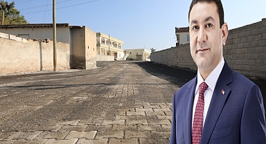 Harran'da Kilitli Parke Taşı Çalışmaları Devam Ediyor