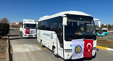 Harran Üniversitesi Depremzedeleri Unutmadı