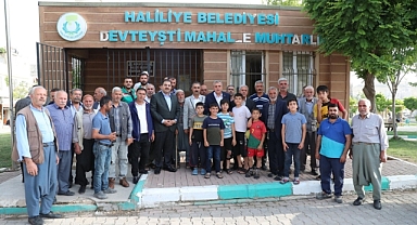 Canpolat ve Beyazgül mahalle sakinleriyle bir araya geldi
