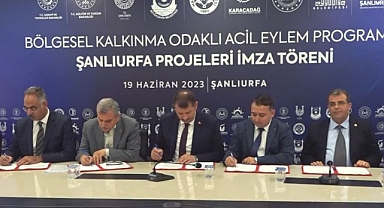 İmzalar atıldı: Urfa için 135 milyon liralık 7 proje