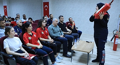 Şanlıurfa'da GAMER personeline yangın eğitimi verildi