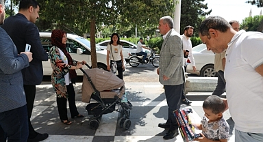Başkan Beyazgül'den esnaf ziyareti