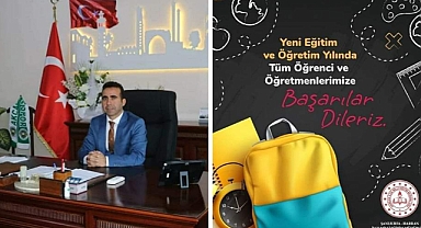 Harran İlçe Milli Eğitim Müdürü Mehmet Asutay’ın Yeni Eğitim ve Öğretim Yılı Mesajı
