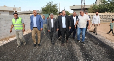 Başkan Ekinci kırsalda başlatılan asfalt çalışmalarını inceledi