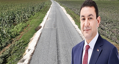 Harran'da grup bağlantı yollarında asfalt çalışmaları sürüyor