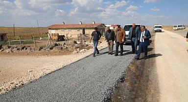 Viranşehir'de yol yapım çalışmaları sürüyor