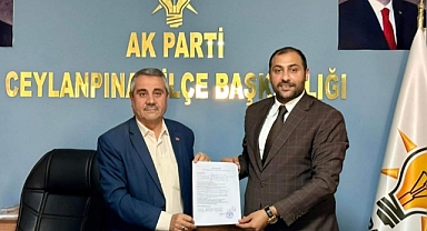 Ceylanpınar'ın Seyit'i AK Parti'den Aday Adaylık başvurusunu yaptı
