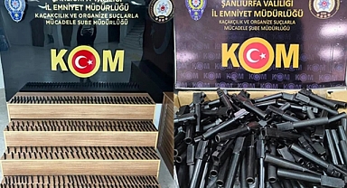 Şanlıurfa'da 507 tabanca namlusu ele geçirildi!