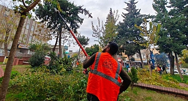Eyyübiye'deki parklarda bakım yapıldı!
