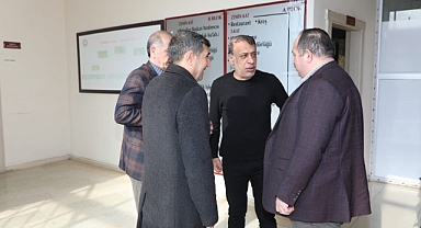 Başkan Ekinci, belediye birimlerini ziyaret etti