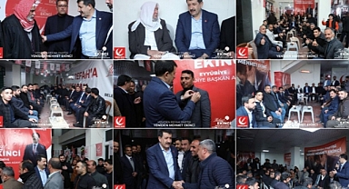 Eyyübiye 'de Mehmet Ekinci 'nin seçim bürosuna yoğun ilgi