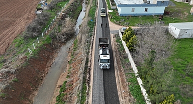 Harran Ahmetkara'da Asfalt Çalışmaları Başladı
