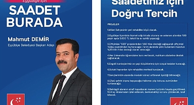 Mahmut Demir: Eyyübiye'miz için 10 adet projemiz olacak