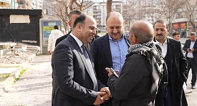 Yeniden Refah adayları Karaköprü’de sevgiyle karşılandı