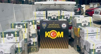 Akçakale'de 150 kg gümrük kaçağı çay ele geçirildi