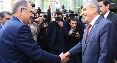 Bakan Özhaseki 'den Başkan Beyazgül 'e ziyaret