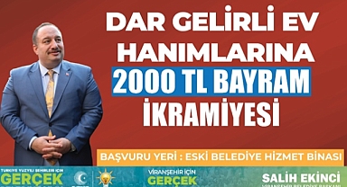 Başkan Ekinci'den ev hanımlarına müjde