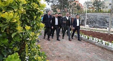 Başkan Kuş, Botanik Parkta incelemelerde bulundu