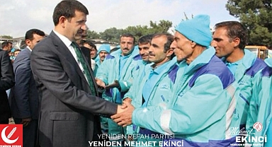 Ekinci, Belediye işçilerinin geçmişe yönelik mağduriyetini gidereceğiz