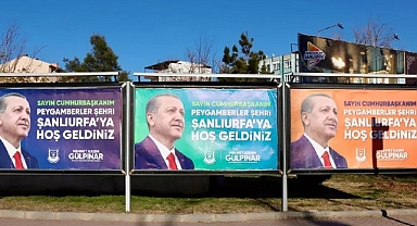 Başkan Gülpınar'ın Cumhurbaşkanı sevgisi Şanlıurfa'yı süsledi