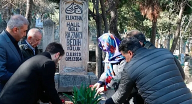 Kazancı Bedih mezarı başında anıldı!