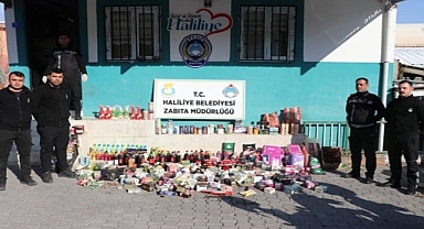 Haliliye'de 2 bin 630 adet tarihi geçmiş ürüne el konuldu