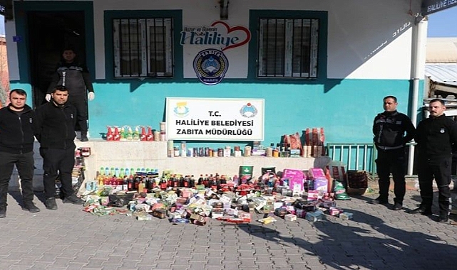 Haliliye'de 2 bin 630 adet tarihi geçmiş ürüne el konuldu