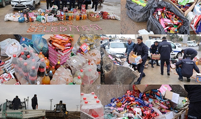 Harran'da Zabıta Ekipleri Binlerce Ürünü İmha Etti