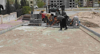 Karaköprü'de üst yapı çalışmaları sürüyor