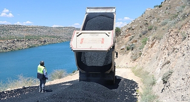 Halfeti Batık Şehrin Yolları Sıcak Asfaltla Buluştu