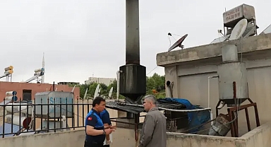 Haliliye zabıtasından pide fırınlarına baca denetimi