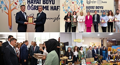 Hayat boyu öğrenme etkinliklerinde Harran HHM Müdürü Halil Aslıhan plaket ödülü aldı
