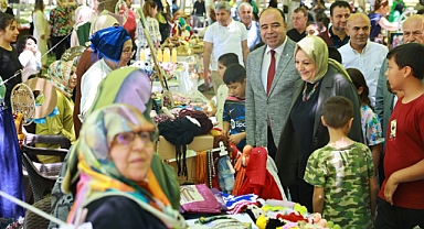 Karaköprü'de el emeği ürünler sergilendi