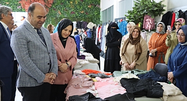 Karaköprü'de kadın kursiyerlerin el emeği ürünleri sergilendi