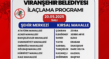 Viranşehir'de ilaçlama çalışmaları hızlandı