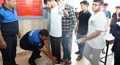 Akçakale'de ÖSYM kurallarına uygun prova!