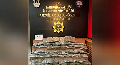Şanlıurfa’da 35 Kilo Skunk Ele Geçirildi!