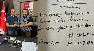 Yazar Ali Varol'dan Başkan Dicle İnan'a Kitap Hediyesi