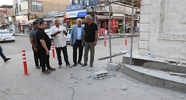 Başkan İnan devam eden çalışmaları yerinde inceledi