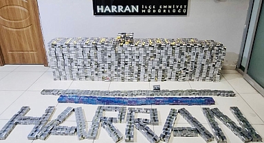 Harran'da kaçak sigara operasyonu! binlerce paket ele geçirildi