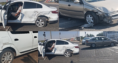 Harran yol ayrımında zincirleme kaza! 3 yaralı