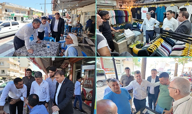 CHP Heyeti Hilvan Çarşı Esnafını Ziyaret Etti