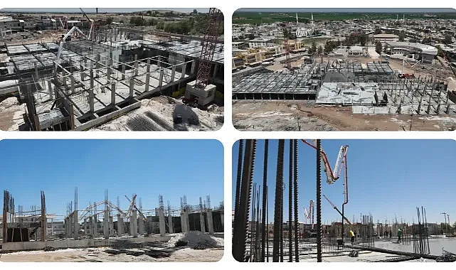 Harran Yeni Devlet Hastanesi'nde İnşaat Çalışmaları Hızla Devam Ediyor