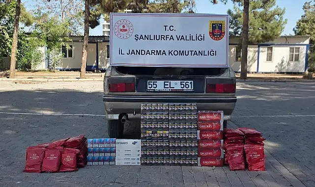 Şanlıurfa'da Kaçak Sigara ve Nargile Tütünü Ele Geçirildi