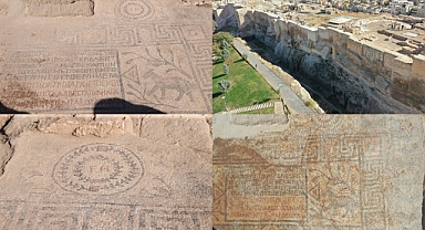 Şanlıurfa Kalesi'nde 1500 Yıllık Grekçe Yazıtlı Mozaik Bulundu