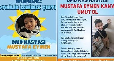 DMD Kas Hastası Mustafa Eymen Kan İçin Umut Kampanyası