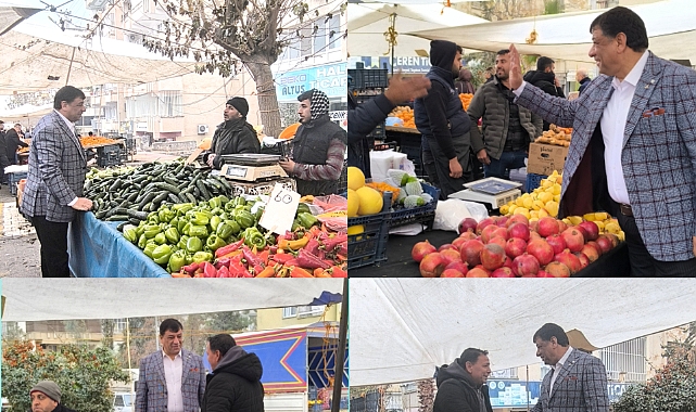 Halil Aslan’dan Pazar Esnafına Sıcak Ziyaret