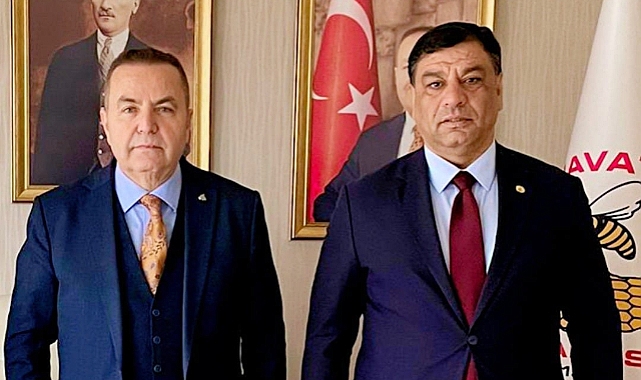 Halil Aslan Genel Başkan İbrahim Çelebi'yi ziyaret etti 