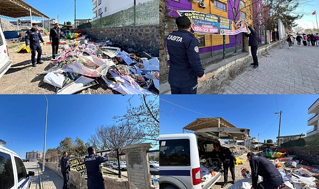 Kent Estetiğini Bozan İzinsiz Afişler Kaldırıldı